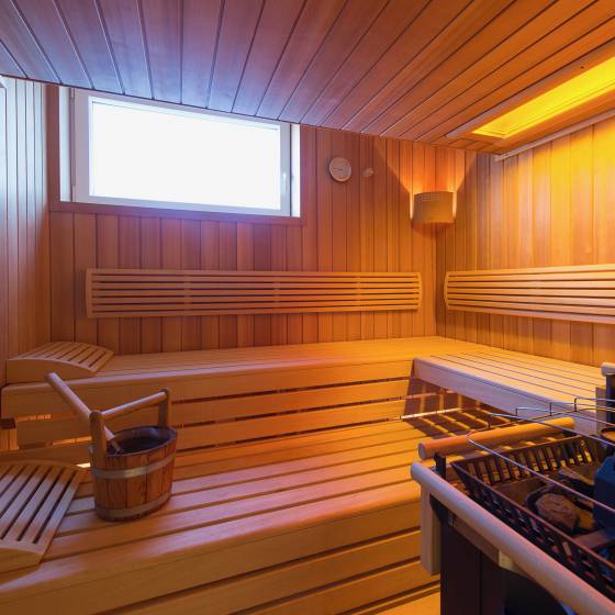 Sauna in der Pension Berger in Oberlech