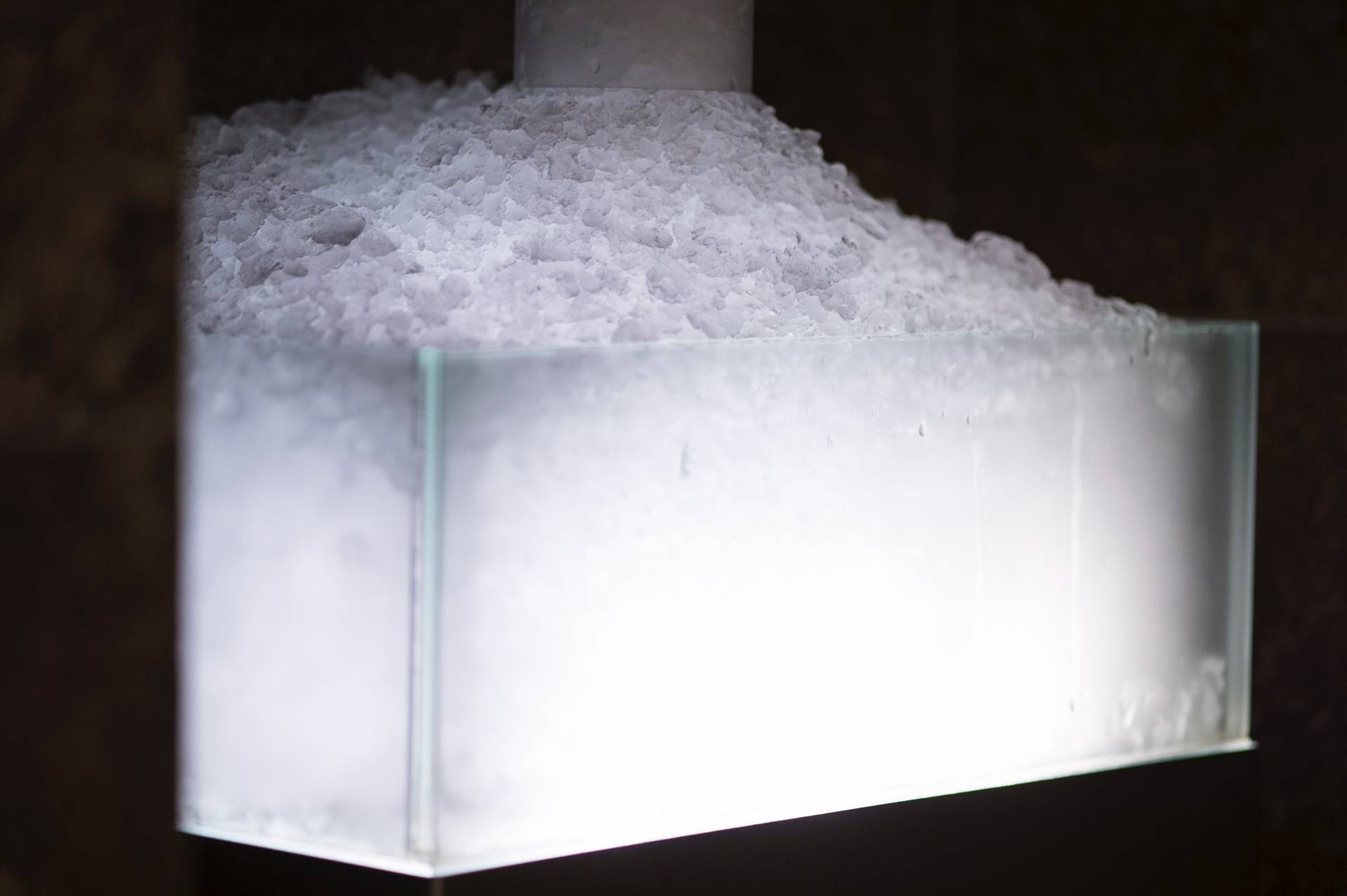 Eis zum Abkühlen nach der Sauna