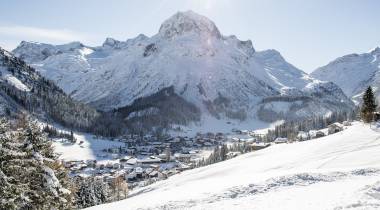 Winterlandschaft in Oberlech