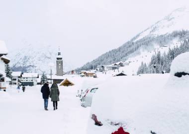 Lech Zuers im Winter