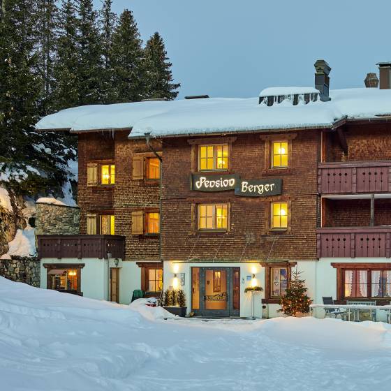 Pension Berger im Winter