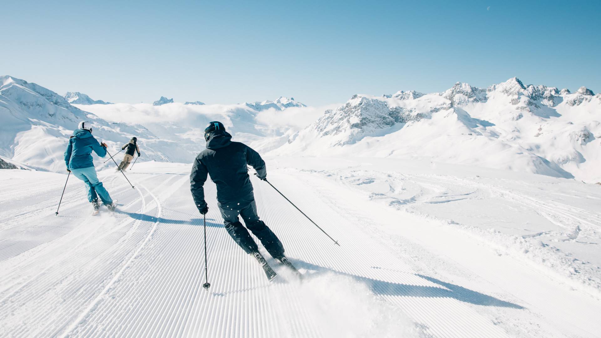 Ski fahren in Oberlech